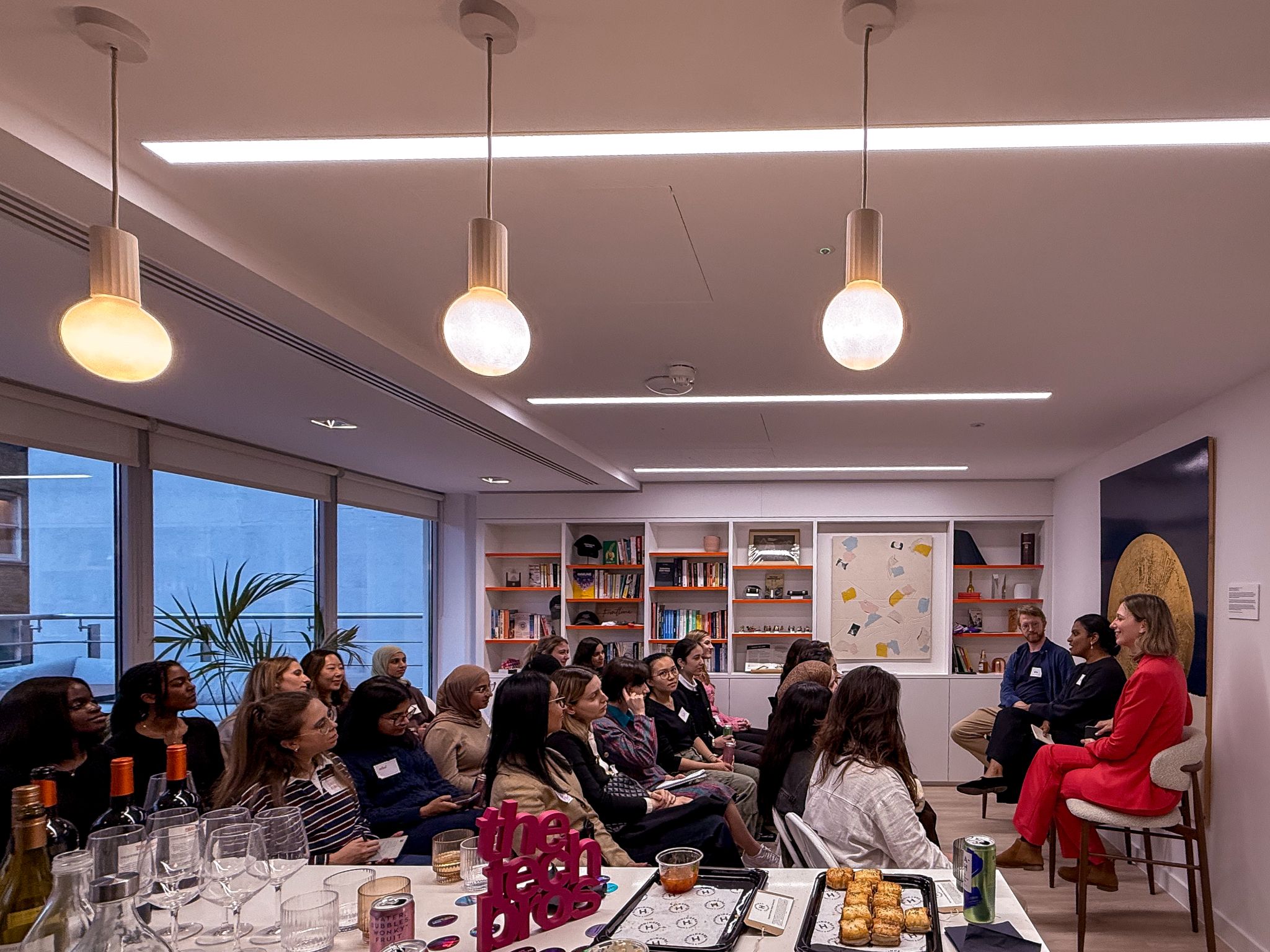 pitch night in London, UK